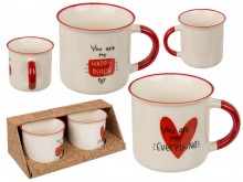 Cups for lovers - set of 2 pieces