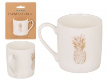 Porcelain espresso cup - pineapple