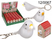 Bird keychain with sound and LED