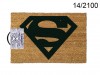Superman doormat - broken corner
