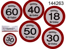 Happy Birthday birthday pads - set of 4 pieces