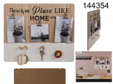 XL board with hangers and clips for photos
