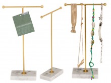 Metal jewelry stand - letter T