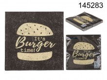 It's Burger Time napkins
