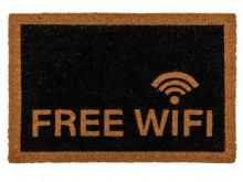 Free WIFI doormat