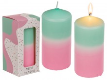 Pilar candle - pink / mint