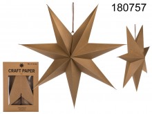 Decorative paper folded star