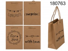 Craft gift bag 11,5 x 6 x 16 cm