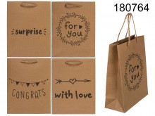 Craft gift bag 18 x 8 x 23 cm