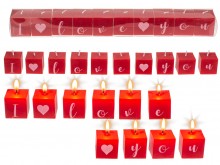 Candles inscription - I love you