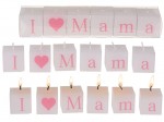 Świeczki napis - I love Mama