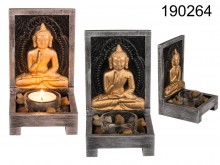 Wooden stand for the Buddha tealight