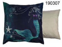 Mermaid Cushion - 100% Canvas