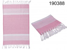 Turkish Hammam towel, pink 45x70 cm