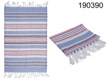 Turkish Hammam towel, colored stripes 45x70 cm