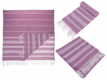 Ręcznik typu turecki Hammam, jasny fiolet 80x170 ...
