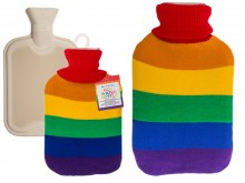 Pride rainbow hot water bottle 1.7 liters
