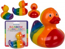 Rainbow bath duck