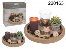 Wooden Plate for Tealight Holders