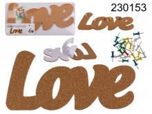 Cork memo board - Love