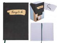 Black A5 notebook - Things to do