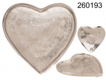 Metal decorative heart bowl