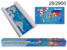 Scratch Map FLAGS ENGLISH EDITION