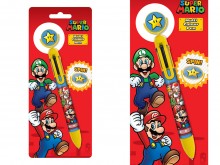 Super Mario pen with spinner - 6 colors