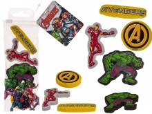 Avengers erasers - licensed product 4 pieces