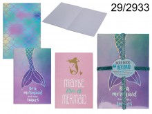Set of 3 A5 Mermaid Theme Notepads