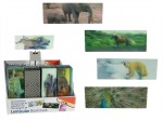 Bookmark with a 3D picture - animals