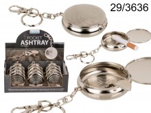 Metal pocket ashtray - keyring