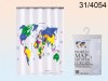 World Map Shower Curtain