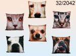 Декоративная подушка с изображением кошки/собаки