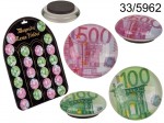 Szklany magnes - euro
