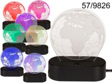 LED globe lamp that changes colors