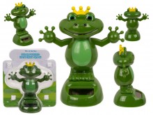 Solar frog figurine