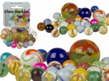 Glass beads - 250 grams in a net