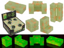 Fidget Pop toy glowing in the dark - infinity cube