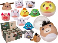 Double-sided mascot - soft toy in a capsule