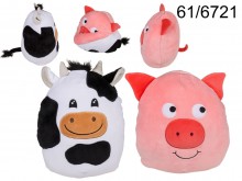 Double-handed plush toy fudge-pig XL