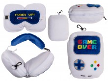 Game Over Plush Travel Pillow and Eye Mask