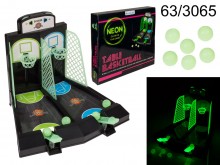 Table basketball - glows in the dark