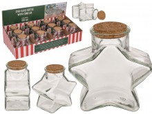 A star-shaped glass jar with a stopper 300 ml