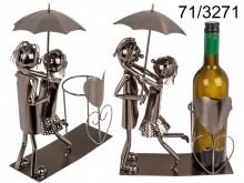 Metal wine rack - couple in love IV