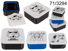 Set of 3 breakfast boxes Stormtrooper Star Wars