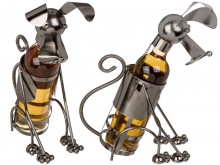 Metal wine rack - dog