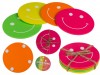 Neonowe podkładki pod kubki Smile - zestaw 4 sztuk