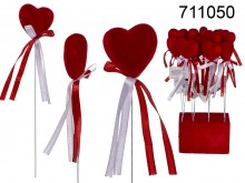 Decorative Heart with a Ribbon on a Stick
