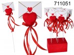 Decorative Heart with an Envelope on a Stick